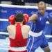 Roniel Iglesias (azul) de Cuba, derrota a Vladimir Margaryan (rojo) de Armenia, en los octavos de final de la categoría de los 69 Kg del boxeo de los Juegos Olímpicos de Río de Janeiro. Foto: Roberto Morejón / JIT