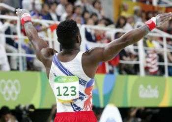 Manrique Larduet de Cuba, compite en el All Around de la gimnasia artística de los Juegos Olímpicos de Río de Janeiro. Foto: Roberto Morejón / JIT