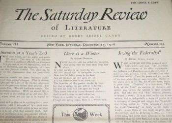 El Saturday Review en el siglo XX.