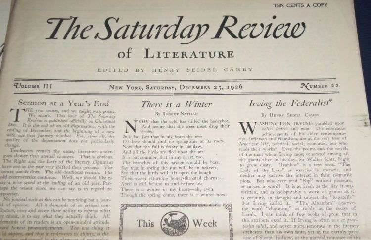 El Saturday Review en el siglo XX.