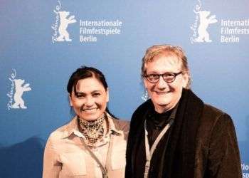 El cineasta cubano Mario Crespo y la actriz Yordana Medrano, protagonista del filme "Dauna. Lo que lleva el río".
