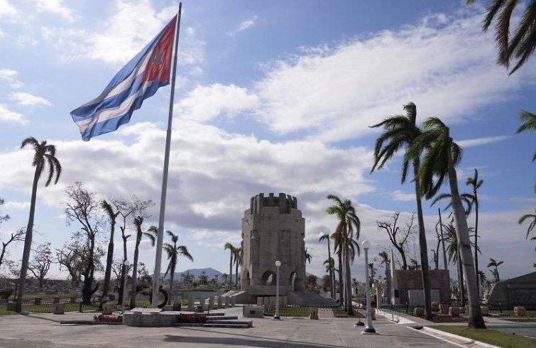 Mausoleo de José Martí en Santa Ifigenia, cerca de donde serán situadas las cenizas de Fidel Castro.