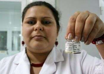 Vacuna terapéutica cubana contra el cáncer de pulmón. Foto: Yander Zamora.