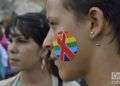 Tradicional conga de La Piragua al Pabellón Cuba en la X Jornada Cubana contra la Homofobia y la Transfobia. Foto: Otmaro Rodríguez.