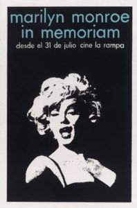 René Azcuy, "Marilyn Monroe In Memoriam," circa 1976. Instituto Cubano del Arte e Industria Cinematográficos (ICAIC).