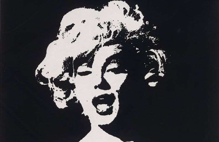 Detalle de "Marilyn Monroe In Memoriam," circa 1976. René Azcuy.