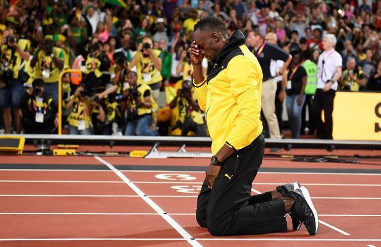 El "relámpago" Bolt se despidió en Londres de las pistas. Foto: Franck Robichon / EFE: