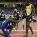 La ya histórica reverencia de Justin Gatlin a Usain Bolt. Foto: Phil Noble / Reuters