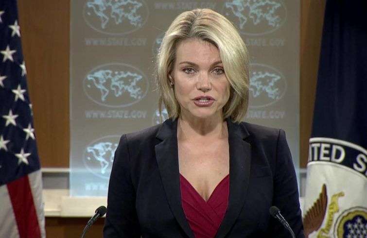 La portavoz del Departamento de Estado, Heather Nauert. Foto: Departamento de Estado.