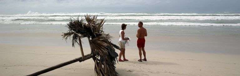 Los polos turísticos han sido afectados por el huracán Irma. En la foto, Varadero el domingo 10 de septiembre, un día después del paso de Irma por Cuba. Foto: Alejandro Ernesto / EFE.