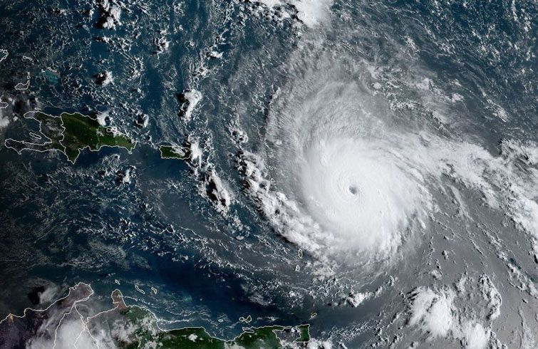 Huracán Irma. Foto: AFP.