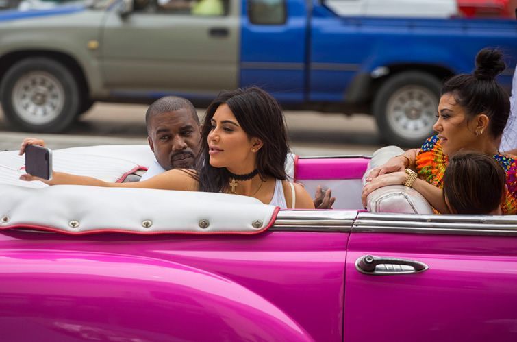 Kim Kardashian en La Habana en mayo de 2016. Foto: Desmond Boyland / AP.