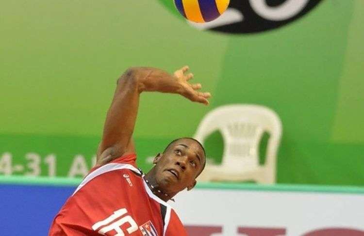 El joven voleibolista cubano Luis Tomás Sosa. Foto: Getty Images.
