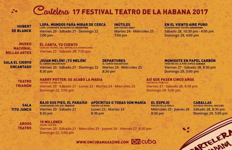 Cartelera Lo Tuyo Es Puro Teatro Oncubanews 