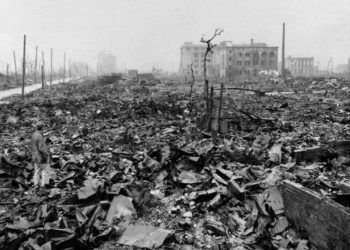 Hiroshima después del bombardeo. Foto: AP.