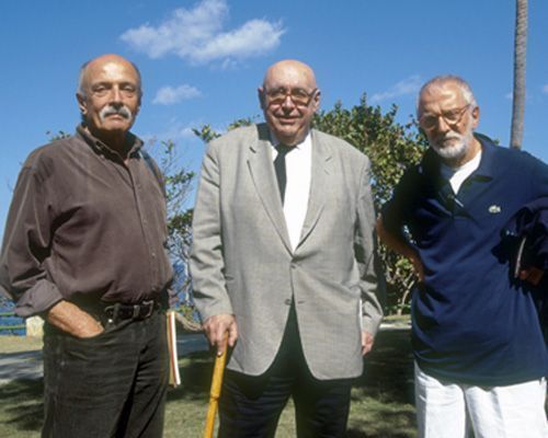 De izquierda a derecha, Roberto Gottardi, Ricardo Porro y Vittorio Garatti.