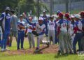 La Asociación de Peloteros Retirados de las Grandes Ligas de Estados Unidos organizó el intercambio de conjunto con la Federación Cubana de Béisbol. Foto: Otmaro Rodríguez.