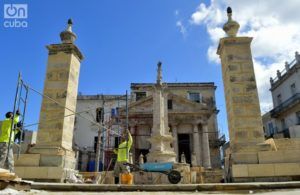 Restauración del Templete. Foto: Otmaro Rodríguez Díaz.