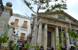 Restauración del Templete. Foto: Otmaro Rodríguez Díaz.