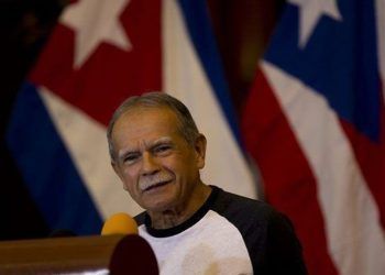 Oscar López Rivera en Cuba. Foto: Prensa Latina / Twitter.