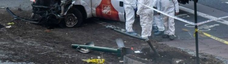 La furgoneta, el arma homicida. Foto: Reuters