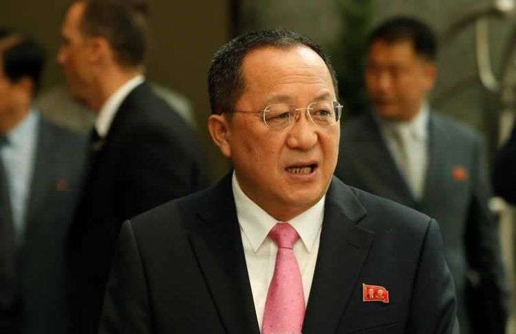 Ri Yong-ho es Ministro de Relaciones Exteriores de Pyonyang desde 2016. Foto: Reuters.