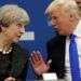 "No te enfoques en mi", le dijo Trump a Theresa May, primera ministra británica.