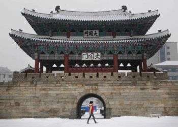 Entrada de Taedong en Pyongyang, Norcorea. Foto: Jon Chol Jin / AP.