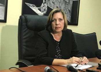 Josefina Vidal, directora general para Estados Unidos, en conferencia de prensa en la Cancillería cubana. Foto: @CubaMINREX.