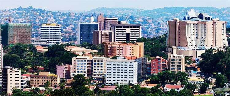 Kampala, capital de Uganda.