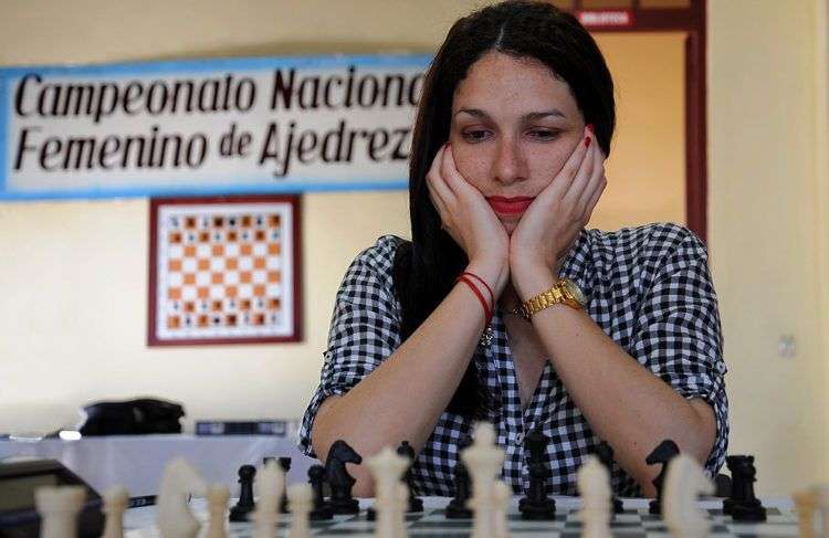 Lisandra Llaudy es la campeona nacional de ajedrez. Foto: Carlos Rafael / ahora.cu.