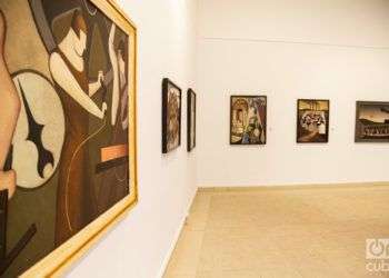 Exposición de Marcelo Pogolotti en el Museo Nacional de Bellas Artes. Foto: Claudio Pelaez Sordo.