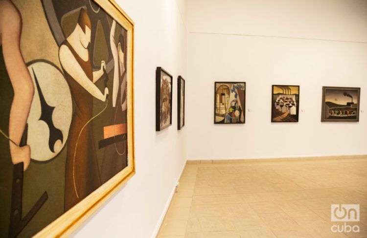 Exposición de Marcelo Pogolotti en el Museo Nacional de Bellas Artes. Foto: Claudio Pelaez Sordo.