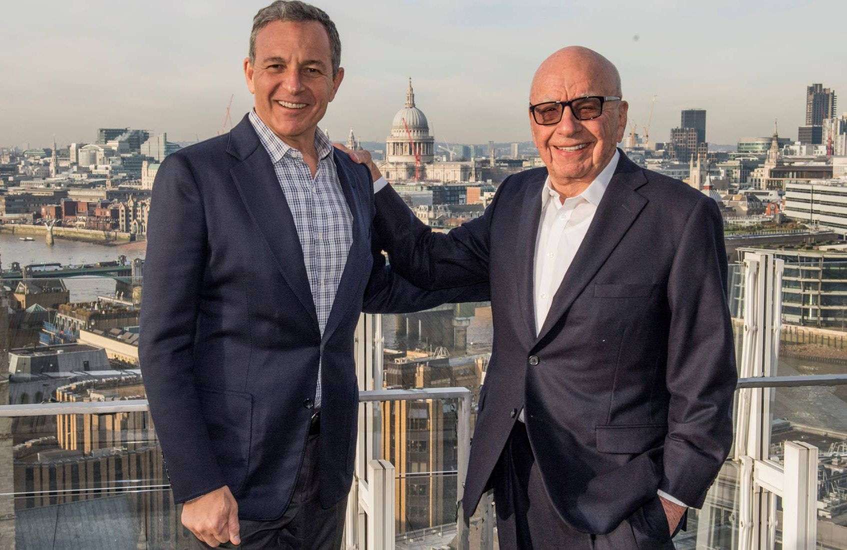 Robert A. Iger, Presidente y CEO de The Walt Disney Company y Rupert Murdoch, Presidente Ejecutivo de 21st Century Fox. Foto: Business Wire.