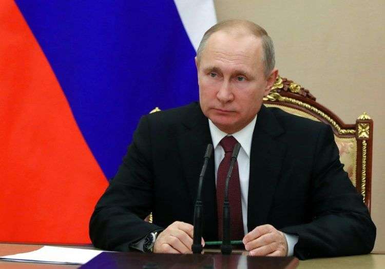 Vladimir Putin preside una reunión en Moscú el 26 de enero de 2018. Foto: Mikhail Klimentyev / Sputnik / Kremlin Pool Photo vía AP.