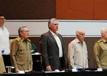 Raúl Castro en la sesión de la Asamblea Nacional de Cuba hoy, sábado 2 de junio de 2018, en el salón plenario del Palacio de Convenciones de La Habana. Foto: Marcelino Vázquez / EFE.