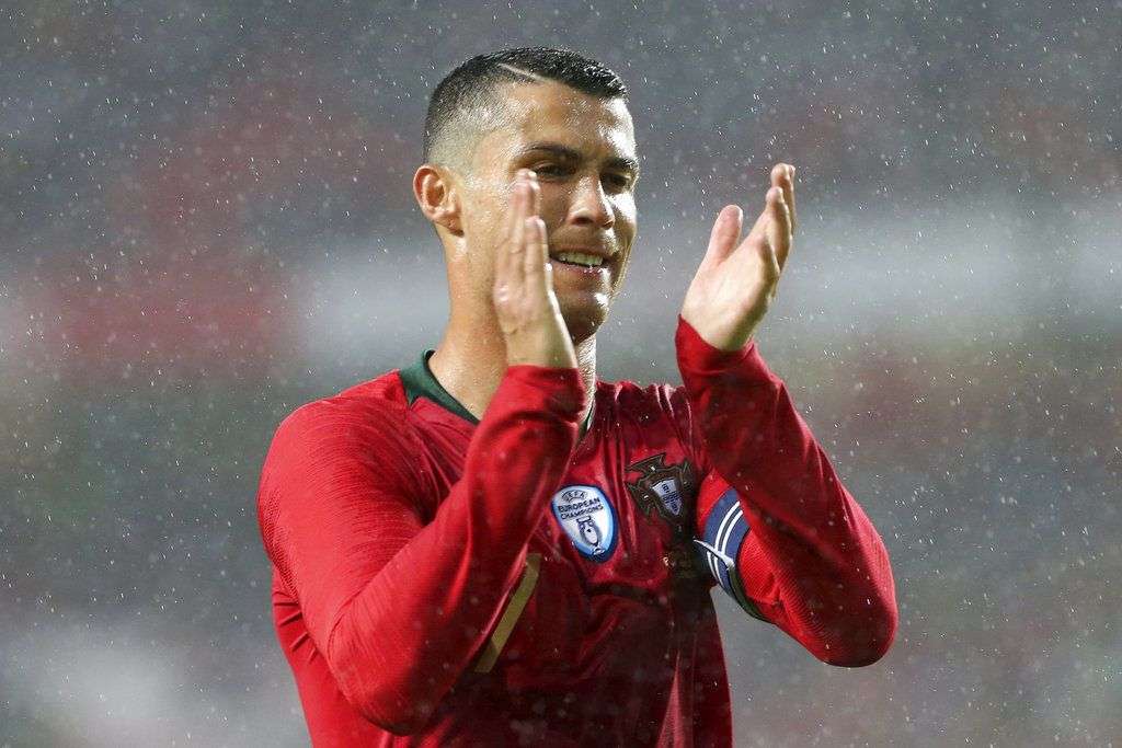 Cristiano Ronaldo durante un partido amistoso ante Argelia, el jueves 7 de junio de 2018, en Lisboa. Foto: Armando Franca / AP.