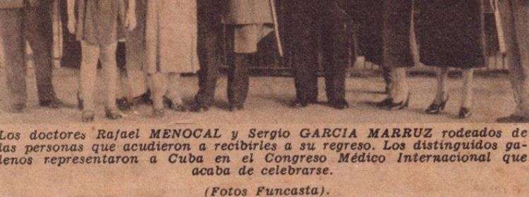 X Congreso Internacional de Historia de la Medicina en Madrid, septiembre de 1935. Recorte de prensa / Archivo familiar.