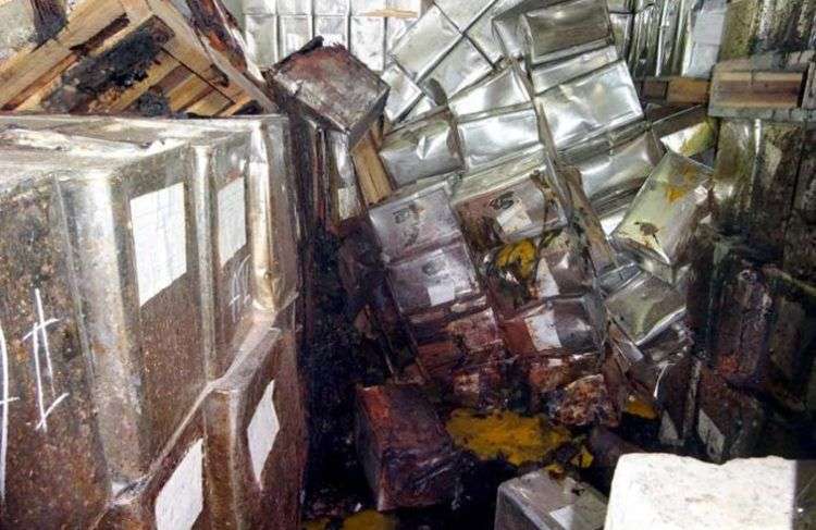 Foto del caos en los almacenes de La Conchita publicada por el diario Granma. Foto: Contraloría Provincial de Pinar del Río.