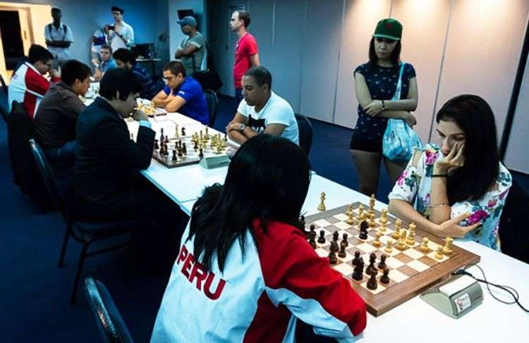Tope de ajedrez entre Cuba y Perú previo al Memorial Capablanca 2018. Foto: Calixto N. Llanes / Jit.