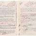 Imagen dada a conocer por la casa de subastas Profiles in History que muestra dos páginas del manuscrito original de Alcohólicos Anónimos. Foto: Profiles in History vía AP.