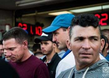 Emigrantes cubanos en México durante la crisis migratoria de 2017. Foto: Irina Dambrauskas.