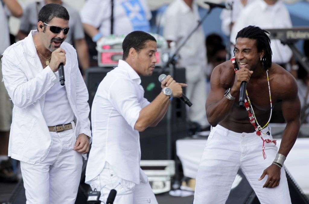 El grupo Orishas durante el concierto Paz sin fronteras, en 2009 en La Habana. Foto: Javier Galeano / AP / Archivo.