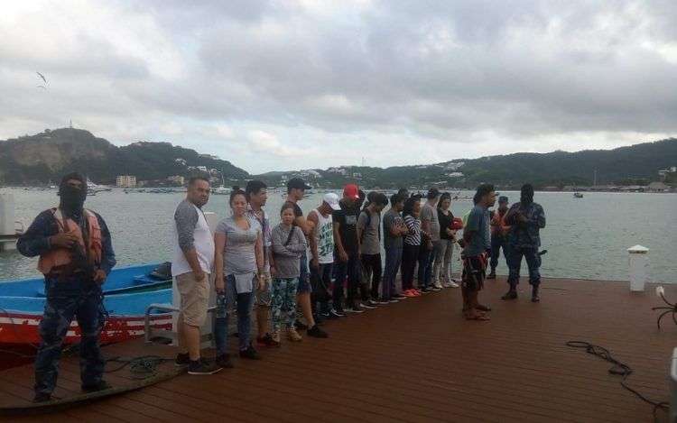 Fuerza Naval captura inmigrantes ilegales en San Juan Del Sur. Foto: El 19.