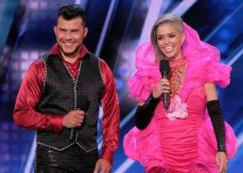 Sixto y Lucía durante el concurso America’s Got Talent.