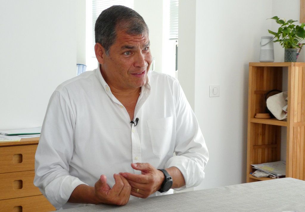 El expresidente ecuatoriano Rafael Correa. Foto: AP/Mark Carlson/Archivo.