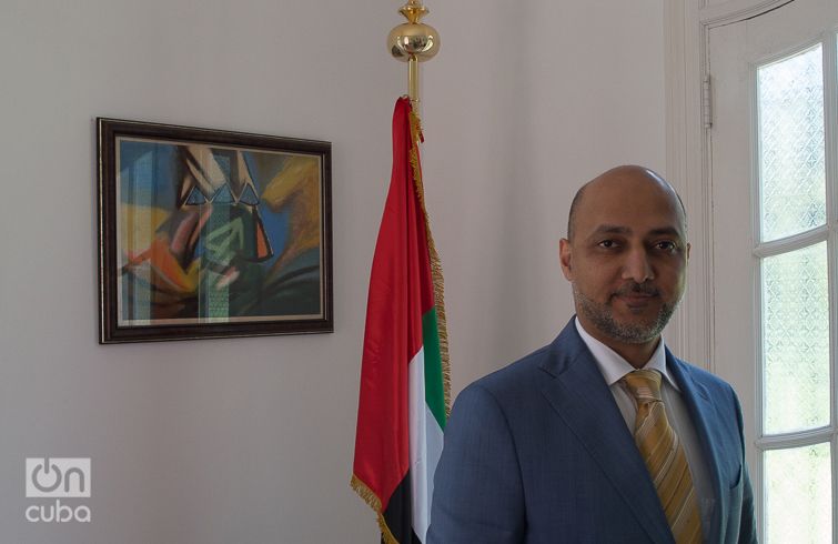 El Excmo. Sr. Bader Abdullah Al Matrooshi, embajador de los Emiratos Árabes Unidos en Cuba. Foto: Otmaro Rodríguez.