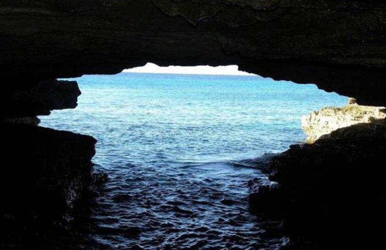 Entrada a la Cueva del Criadero, en la Isla de la Juventud, donde se descubrió un nuevo sitio de arte rupestre. Foto: Granma.