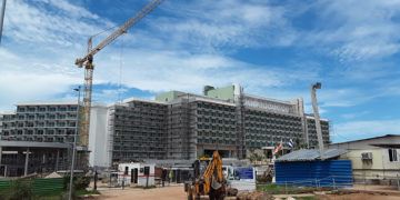 El nuevo Hotel Internacional de Varadero en su fase final de construcción. Foto: Editora Girón / Facebook.