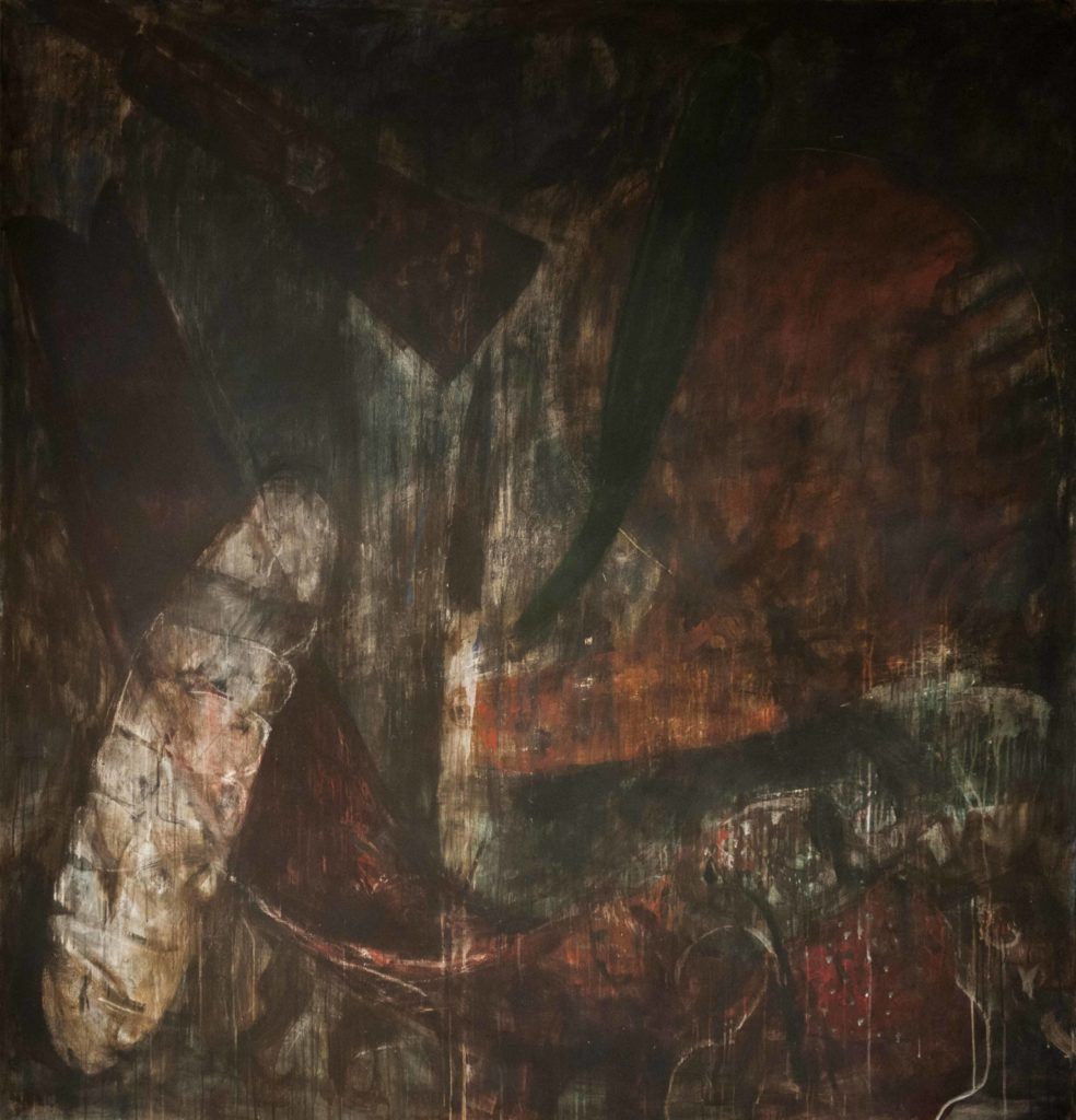 Discurso primario, 2018, Acrylic on canvas, 200 x 200 cm
